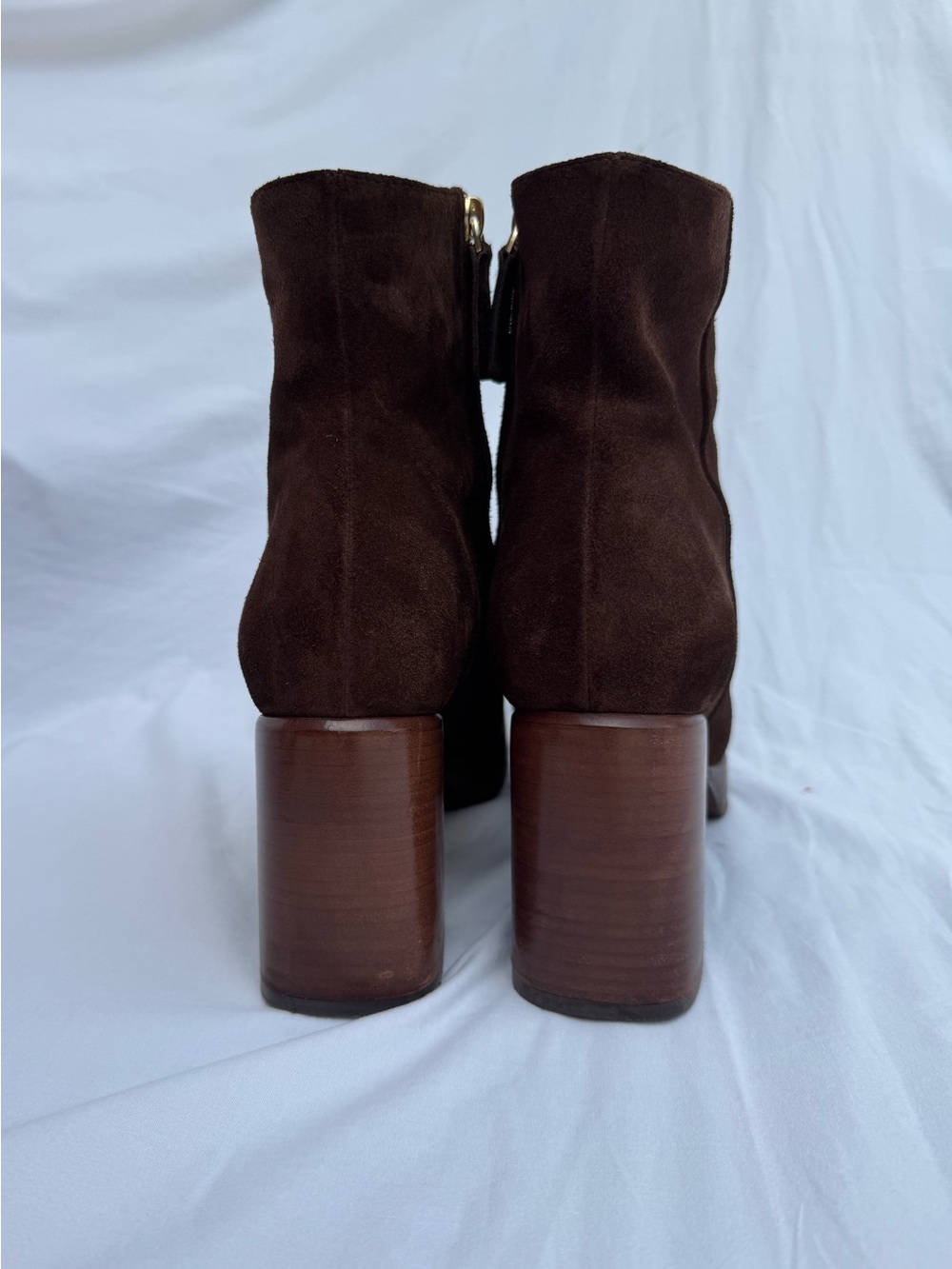 Tod’s Brown Suede Platform Ankle Boots EU 41.5 - Picture 13 of 17